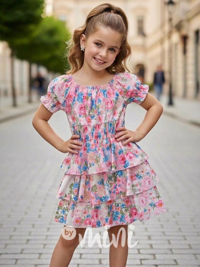 Letní květované hispánky ROSES