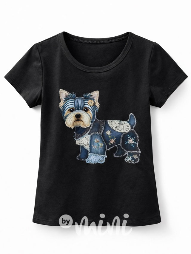 Yorkshire patchwork triko černé