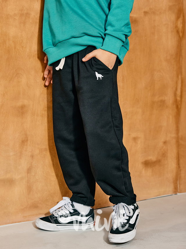 Mash Mnie baggy tepláky WOLF černé