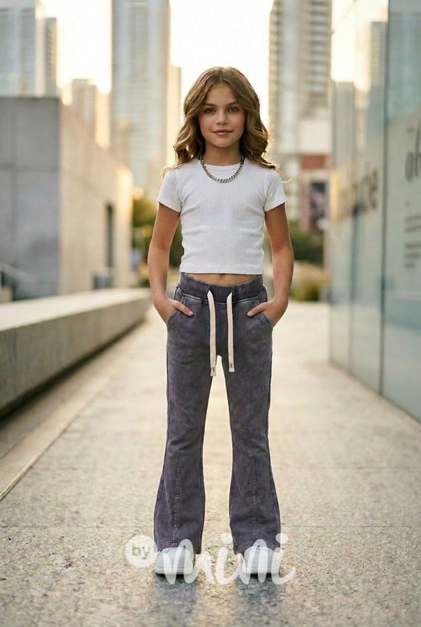 Acid wash antracit zvonáče s kamínky