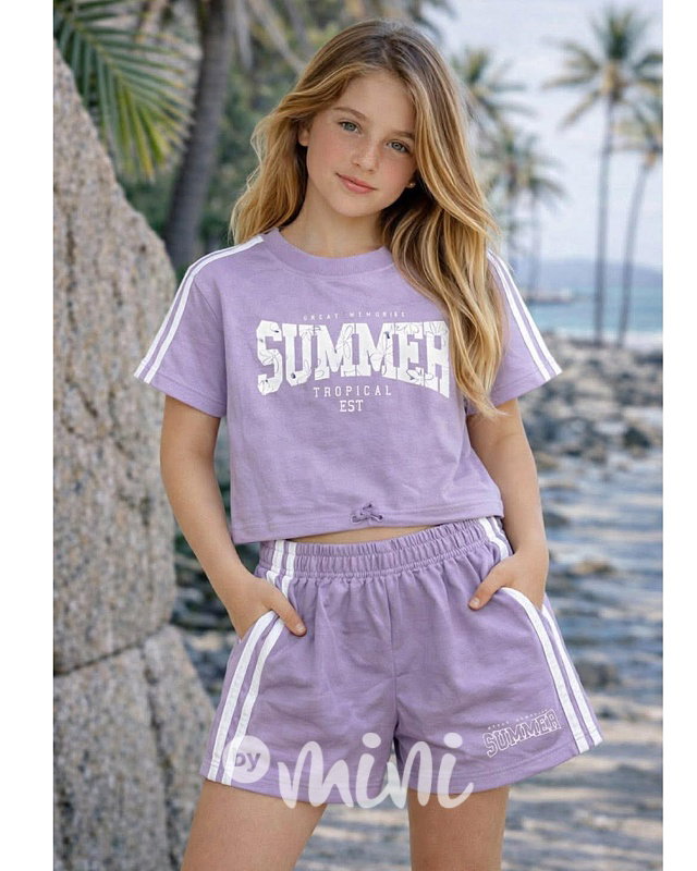 Letní teenage komplet Summer lila