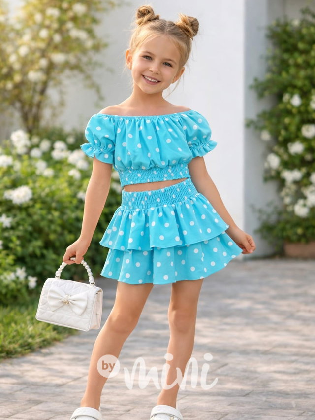 Puntíkatý letní set TYRKYS