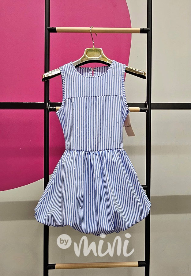 Marina letní šaty poseté kamínky blue