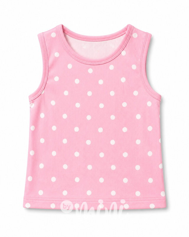 Puntíkaté tílko pink