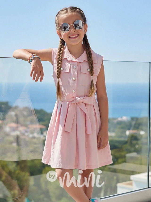 Elegant šaty Sofie růžové