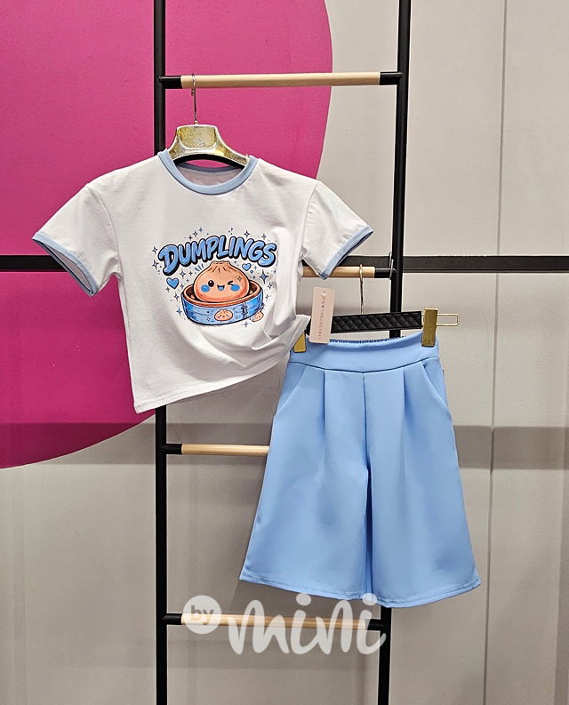 Dumplings street set blue