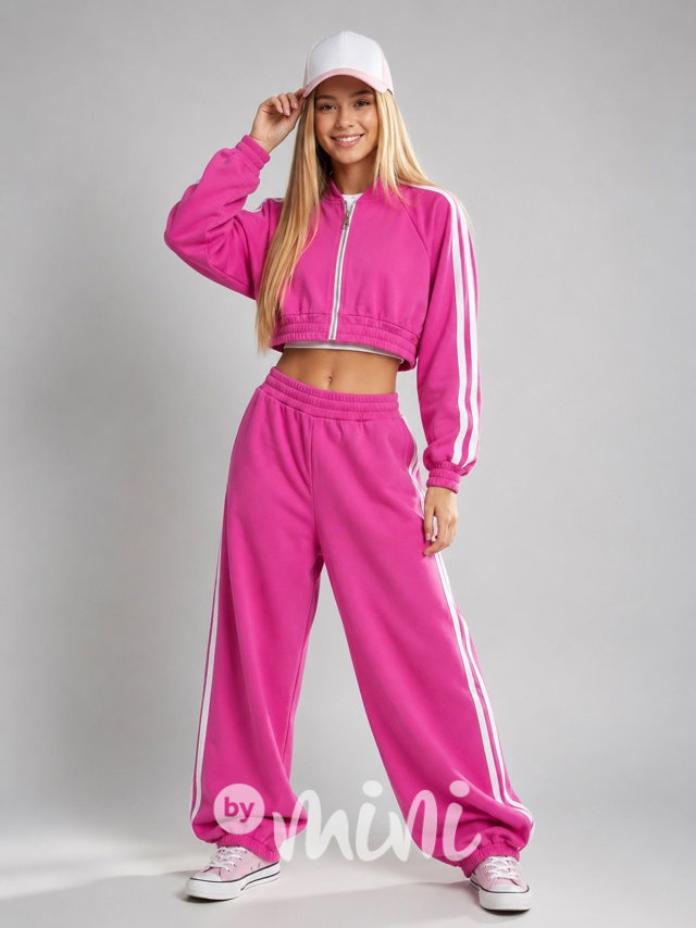 Bavlněná sporty souprava pink