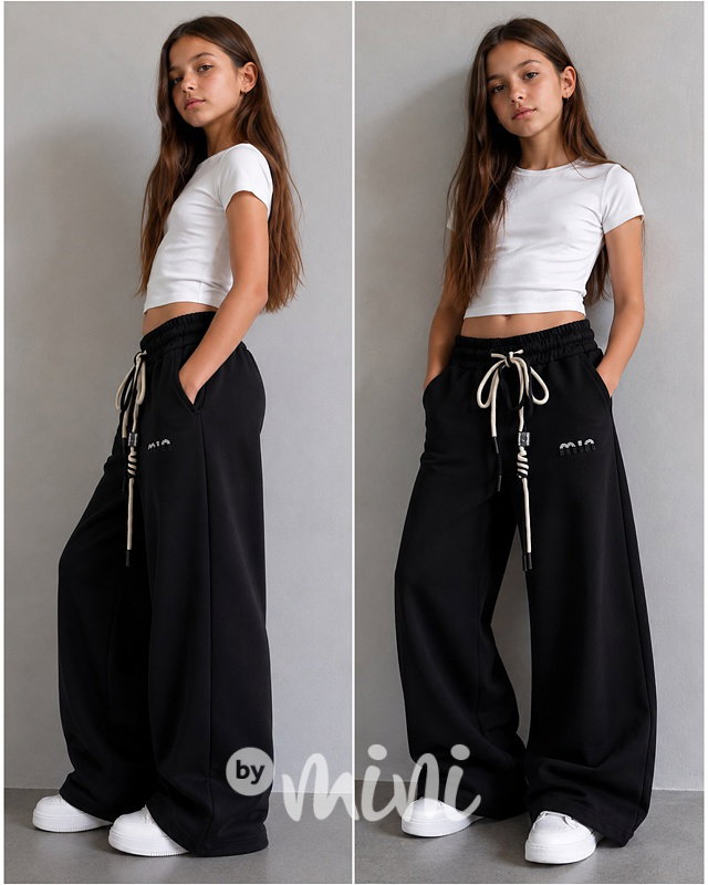 PREMIUM široké kalhoty MIA black