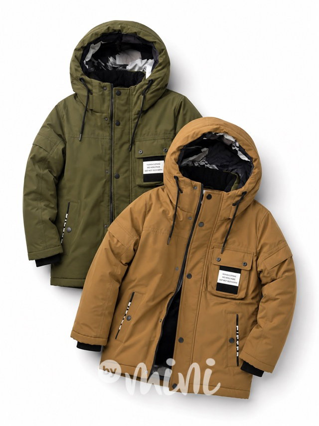 Zimní long bunda GIFTED khaki