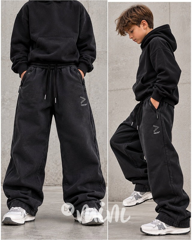 THERMO acid wash baggy tepláky