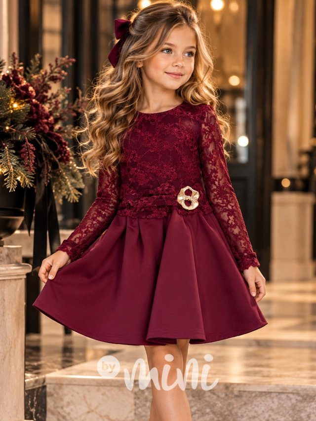 Sváteční šaty Elegance bordo