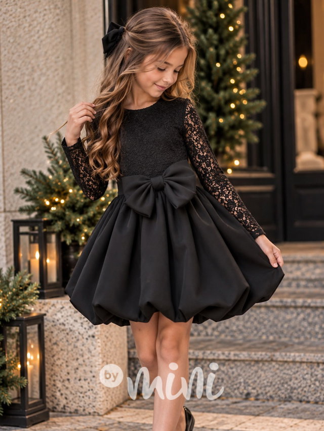 Sváteční šaty Elegance bow black