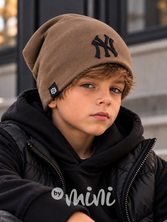 Čepice NY mocca