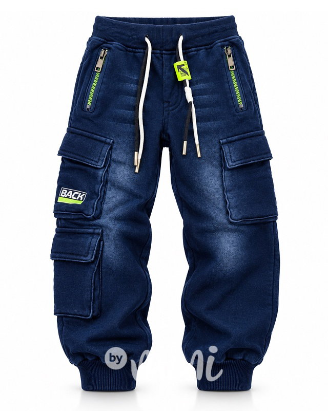 Super thermo soft denim kapsáče blue/green