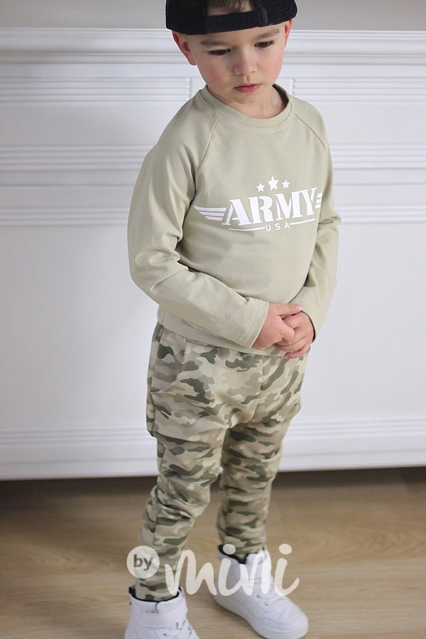 Sand army baggy tepláčky
