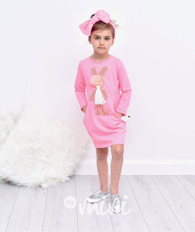 Neon pink tunika bunny