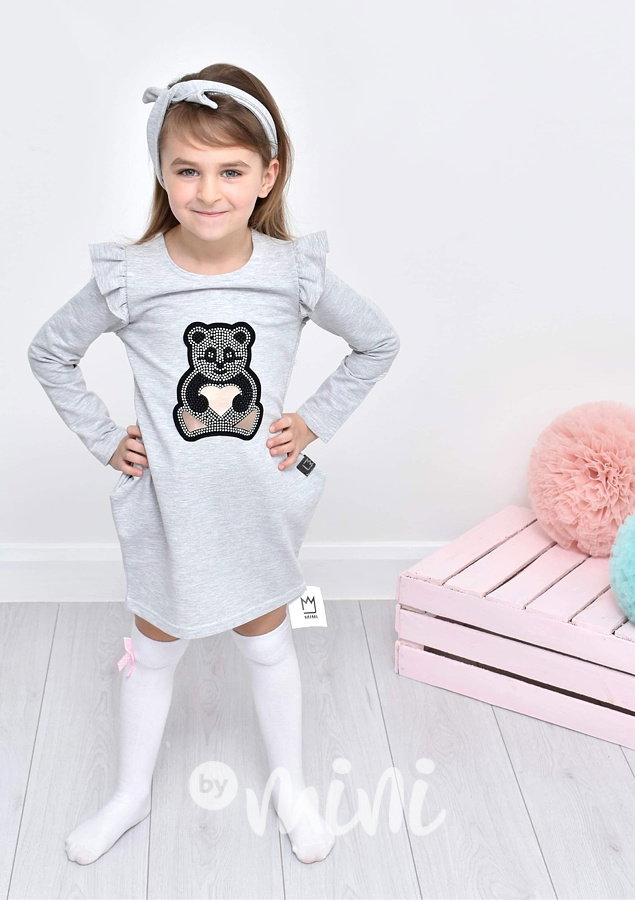 Bear grey tunika s volánky