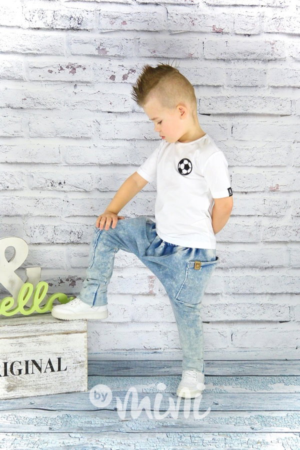 Jeans baggy tepláčky 2 kapsy
