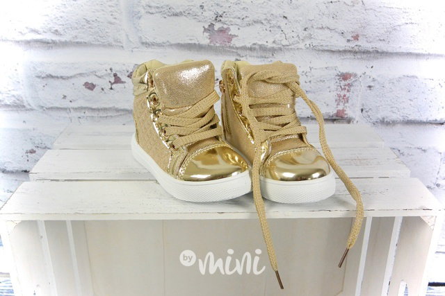 Gold sneakers