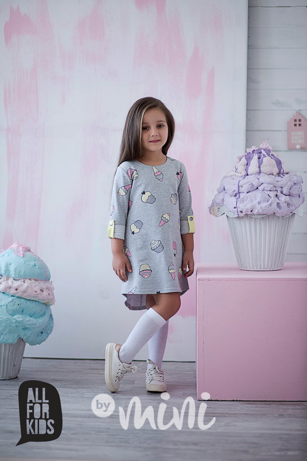 Ice cream long dress
