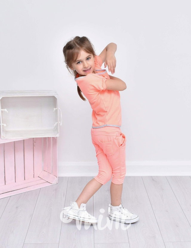 Summer neon orange baggy shorts