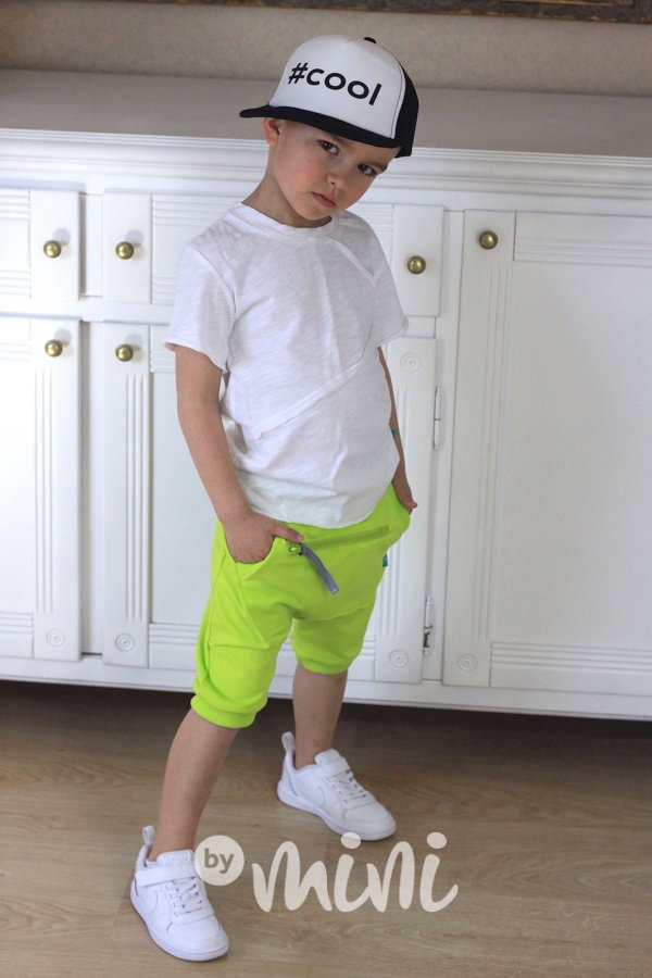 Lemon baggy shorts zip