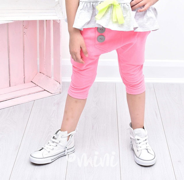 Summer neon pink baggy shorts