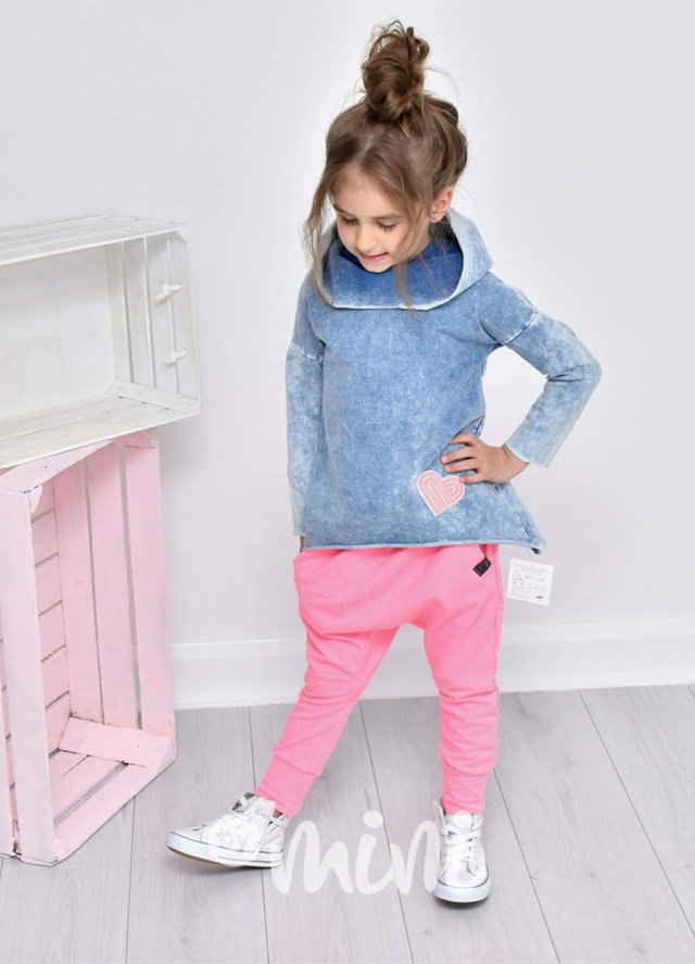 Atypická jeans mikina