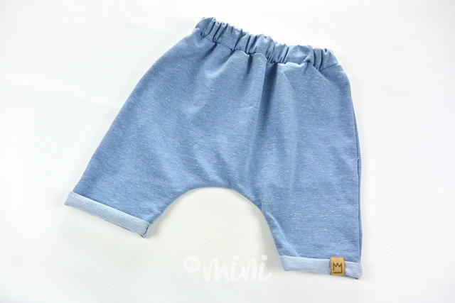 Melange baggy shorts