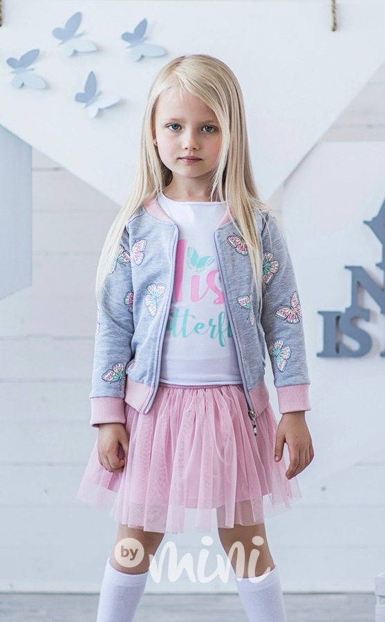 Miss Butterfly triko pink/mint