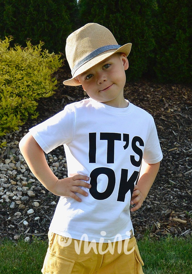 It's OK triko bílé