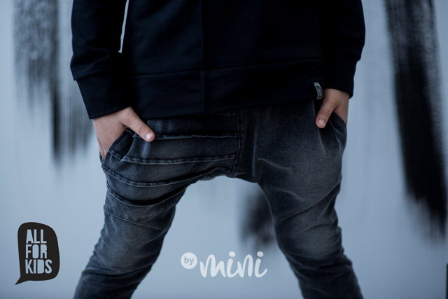 Dark jeans baggy tepláčky