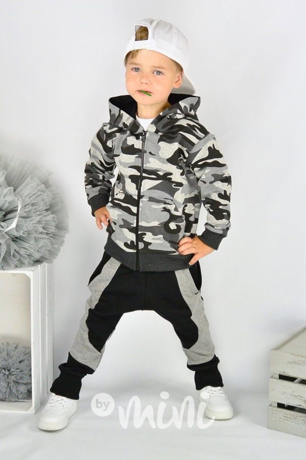 Grey army mikina