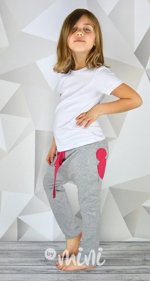Šedé baggy tepláčky