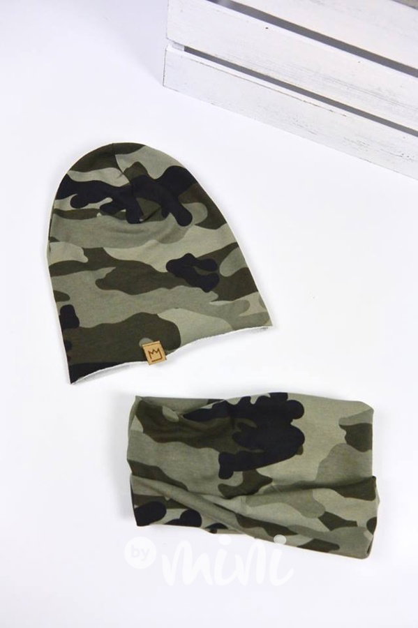 Green army houmles čepka s tunelem