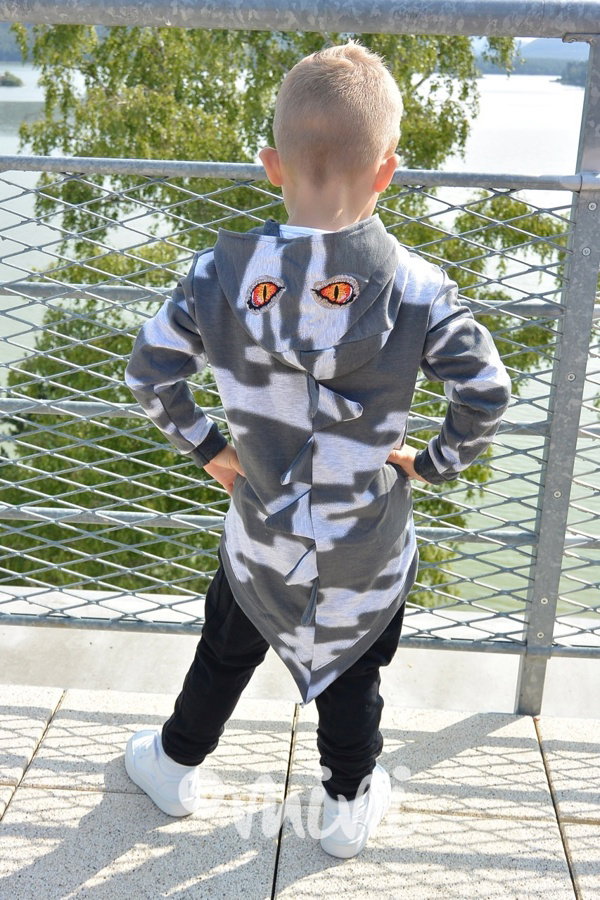 DINO atypická mikča šedá army