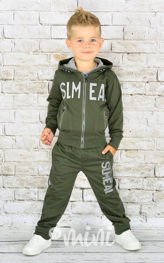3ks chlapecká souprava khaki