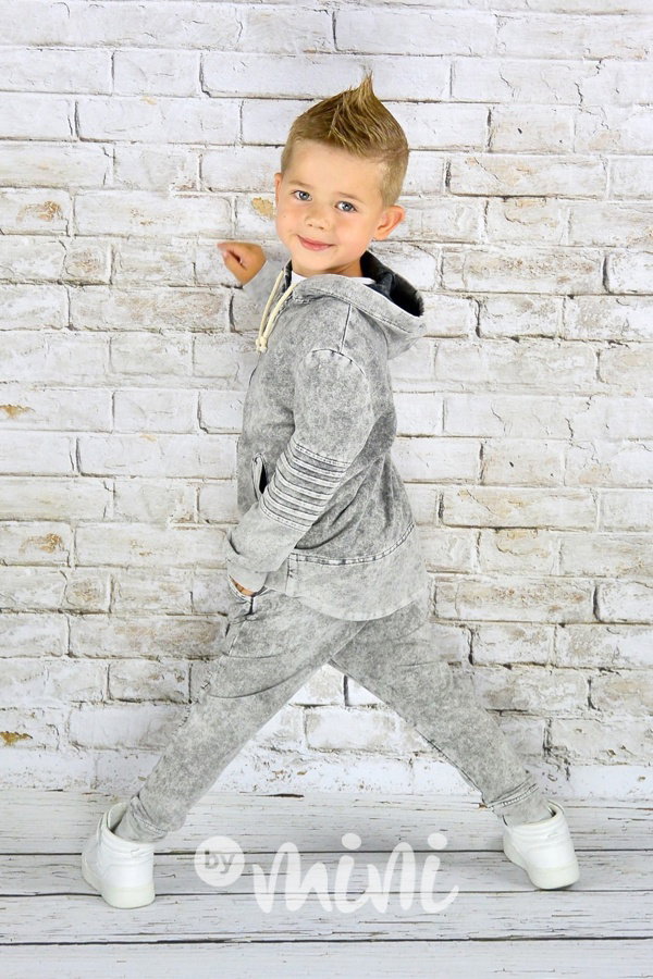 Tmavý denim black/sepraný set