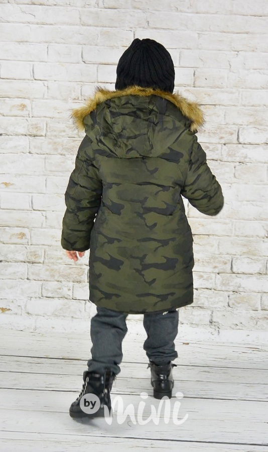Army chlapecký zimní kabát