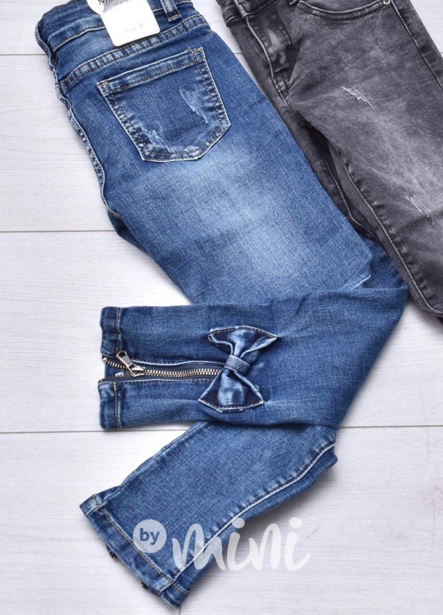 Jeans s mašličkou