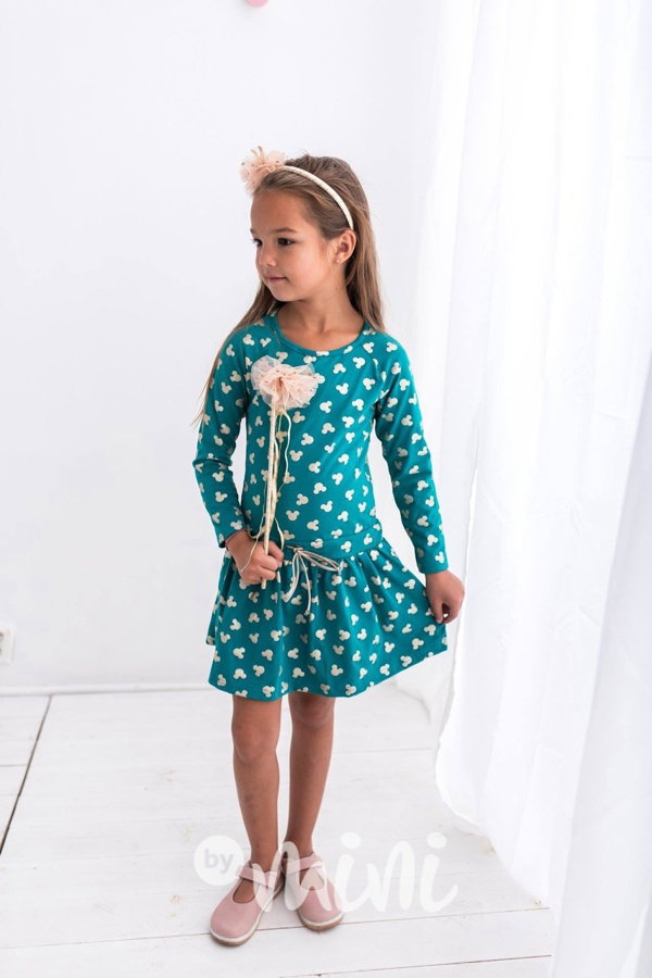 Smaragdové Mickey šaty