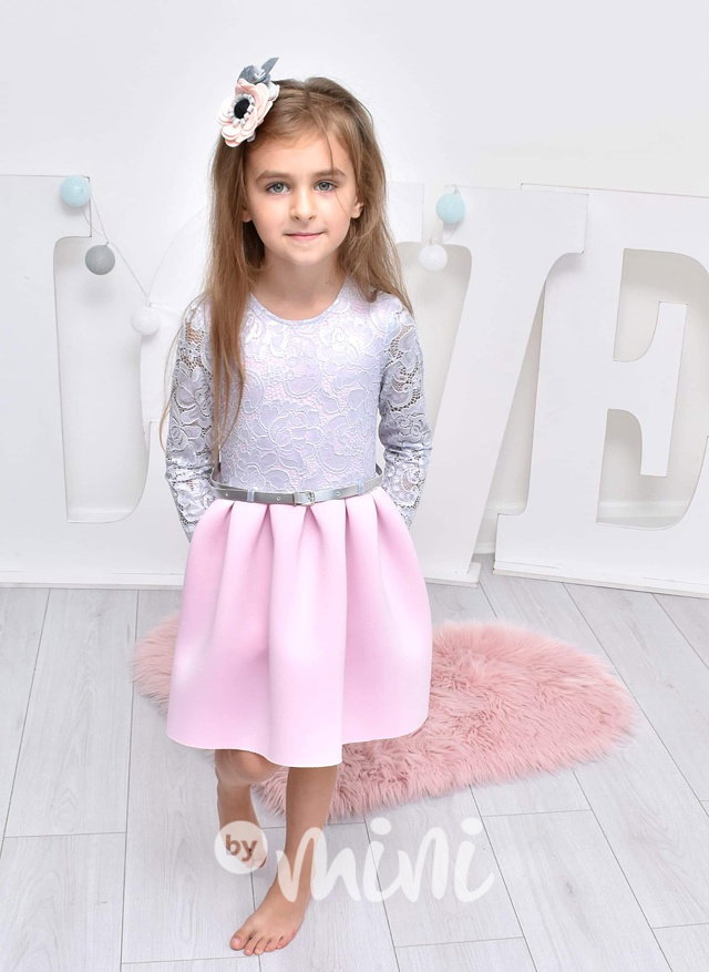 Luxury Pink&Grey dress