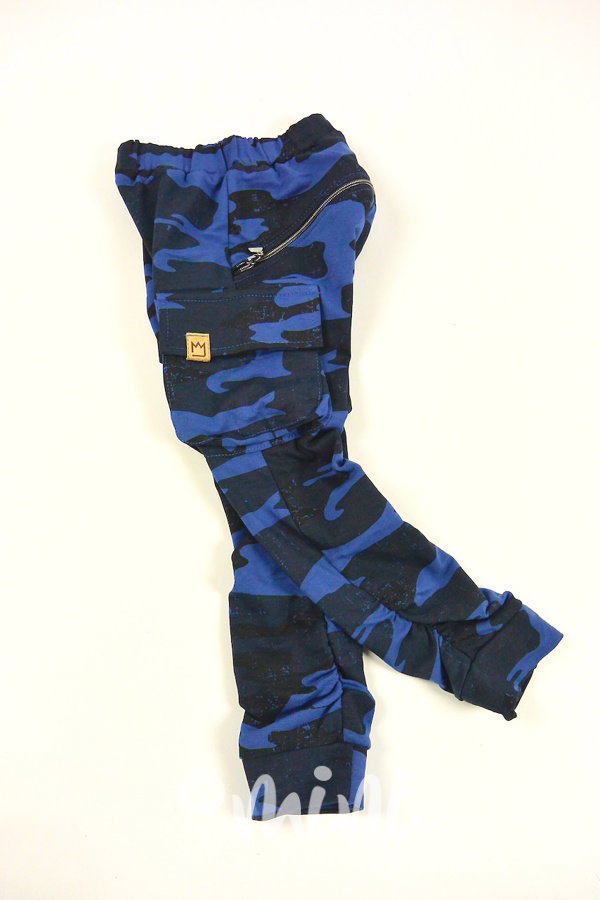 Blue army baggy kapsáče zip