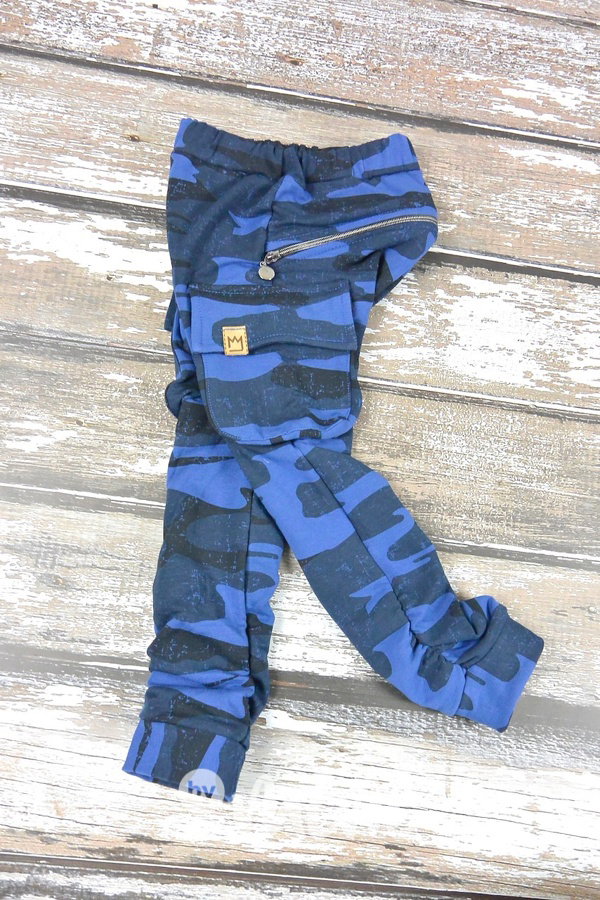 Zateplené blue army baggy kapsáče zip