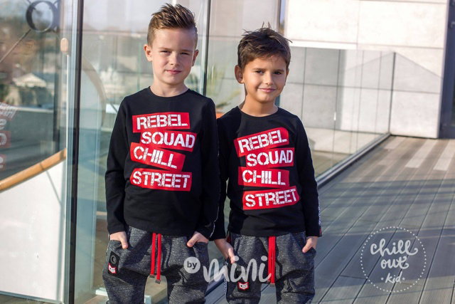 Rebel mramor baggy + lonsgleeve triko