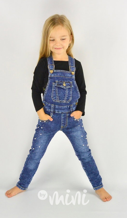 Jeans lacláče s perličkami