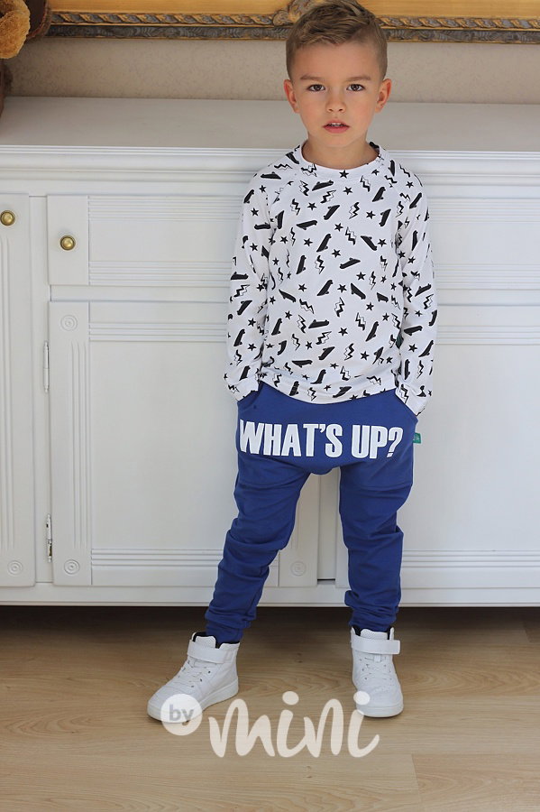 What's UP modré baggy tepláčky