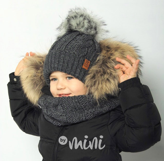 SUPER TERMO kulich + maxi nákrčník dark grey