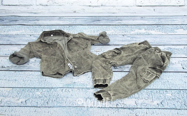 Dark denim slim kapsáče