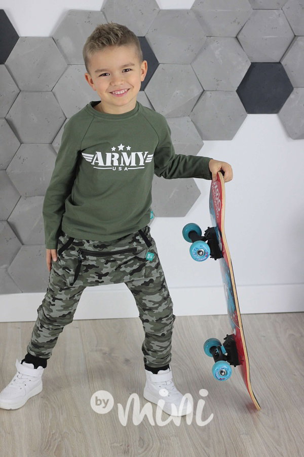 ARMY khaki longsleeve triko